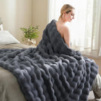 BENVWE Faux Fur Throw Blanket for Couch Bed - Image 4