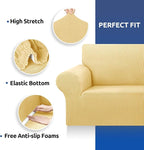 Stretch Oversized Couch Covers for Sofa Slipcover, Champagne | 1-Piece Washable - Image 5
