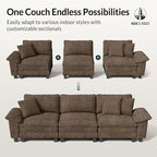 HERA'S HOUSE 88" Modular Sectional Sofa, L Shaped Couches - Image 7