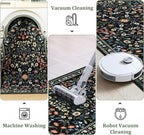 Yamaziot 2x8 Washable Hallway Runner Rug Non Slip Carpet, Colorful Black | Soft - Image 5