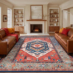 SERISSA 9x12 Washable Non Slip Boho Area Rug - Image 7