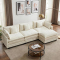 113” Modular Sectional Sofa, L Shaped Cloud Couch by Unknown