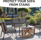 12PCS Patio Cushion Covers, Patio Furniture Couch Seat Slipcovers | Washable - Image 4