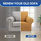 Stretch Chair Sofa Slipcover, Single Couch Cover, Pet Friendly Furniture - Image 7