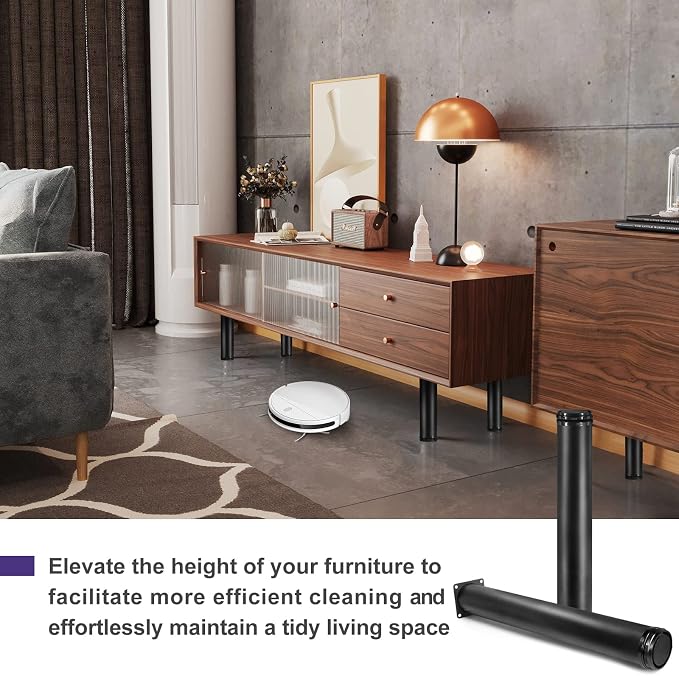 16 Inch Metal Furniture Legs Stainless Steel Adjustable Legs Black Metal Legs - Image 4