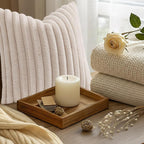 decorUhome Fall Faux Fur Throw Pillow Covers 20x20 Set of 2 Beige | Decorative - Image 9