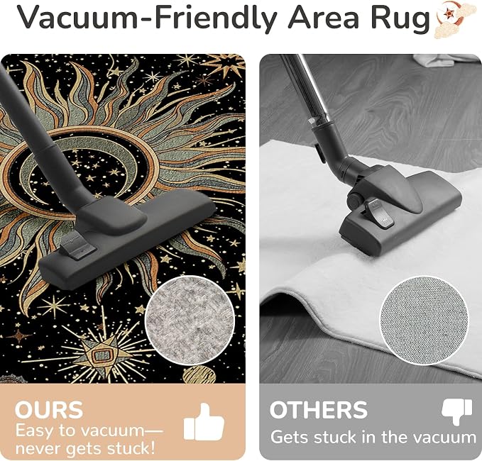 Vacuum-Friendly, 2x8 Washable Area Rug - Image 4