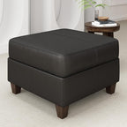 EASE MOOSE Faux Leather Square Ottoman Module by EASEMOOSE