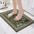 Dog Rug for Entryway, 2x3 Washable Kitchen Mat | Ultra-Thin; Boho Style; Low by WelcometoBabovid