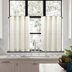 Pitalk 24 Inch Cafe Linen Curtains - Image 8