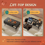 WLIVE Coffee Table for Living Room, Lift Top Coffee Table - Image 5