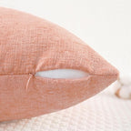 CaliTime Decorative Couch Throw Pillow Covers 24 X 24 Inches Dusty Pink | Pack - Image 3