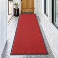 OLANLY Front Door Mat 71x30, Waterproof Heavy-Duty Indoor Outdoor Doormat | Red by OLANLY
