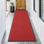 OLANLY Front Door Mat 71x30, Waterproof Heavy-Duty Indoor Outdoor Doormat | Red by OLANLY