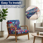 Smiry Waterproof Patio Cushion Covers, Stretch Outdoor Furniture Covers | Couch - Image 7
