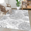 HEBE Area Rug for Entryway 3'x5', Washable Non Slip Boho Bedroom Rug | Soft by HEBE