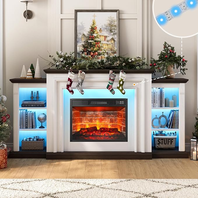 72" LED Lights Electric Fireplace - Image 3