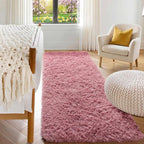 Blush Runner Rugs for Bedroom Living Room, Fluffy 2x6 Hallway Soft Area Rug | by ONASAR