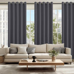 Blackout Curtains for Bedroom, 60 x 84 Inches Long, Dark Grey | Thermal - Image 6