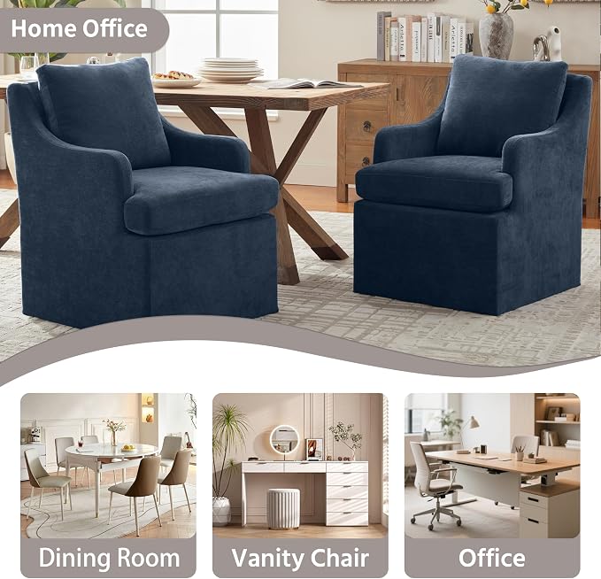 VKNOW Upholstered Dining Chairs, Modern Kitchen Chairs Dinner Chairs - Image 6
