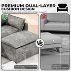 LEVELEVE 112.5" L-Shape Modular Sofa - Image 4