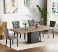 Henf 63"-79" Dining Table Set for 4, 5 Pieces Extendable Dining Table and 4 by Henf