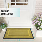 OLANLY Front Door Mat Outside 29.5x17, All-Season Heavy-Duty Rubber Doormat | - Image 2