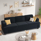Apicizon 89" Dark Grey Couch for Living Room, Comfy Clound Couch 3 Seater Sofa - Image 3