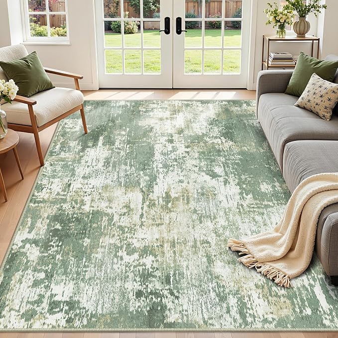 RELEANY Washable 2'x3' Abstract Area Rug - Image 9