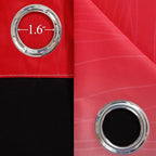 Red and Black Ombre Blackout Bedroom Curtains 36 Inch Long | Room Darkening - Image 7