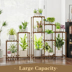 Bamworld 2 Sets Plant Stands Indoor Tall Shelves Outdoor - Image 3