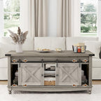 ALLSTAND 48" Farmhouse Lift Top Coffee Table - Image 4