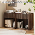 Modern Fluted Nightstand Set of 2 - Image 8