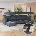 Huatean Home 114.17" Modular Sectional Sofa, 6 Seat Modular Couch - Image 4