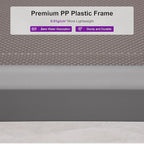 PURPLE LEAF Patio Chaise Lounge Chair Set of 3 Outside Aluminum Plastic - Image 5