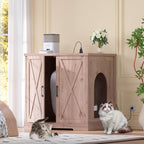 Heybly 34.5" Litter Box Enclosure, Large Robot Cabinet - Image 8