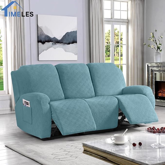 Timeles Recliner Covers for 3 Seater Reclining Couch Covers Sofa Slipcover - Image 8