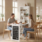 HOMCOM Foldable Convertible Writing Table, Wall Mounted Space-Saving Computer - Image 9