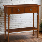 Leick Home Coastal Console Table, Solid Wood, - Image 9