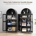 VEXPOR 73" Tall Arched Bookcase - Image 7
