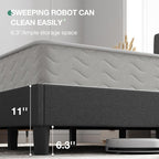 Novilla Full Bed Frame Upholstered Platform Full Size Bed Frame - Image 4