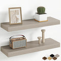 Fun Memories 20 Inch Floating Shelves Wall-Mounted, Engineered Wood Wall Shelves by FunMemories