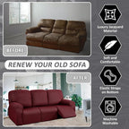 ULTICOR 8-Pieces Recliner Sofa Covers, Yarn Dyed Stretch Reclining Couch Covers - Image 4