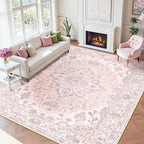 RELEANY Washable Area Rug, Large 9'x12', Water Repellent, Pet Friendly - Image 2