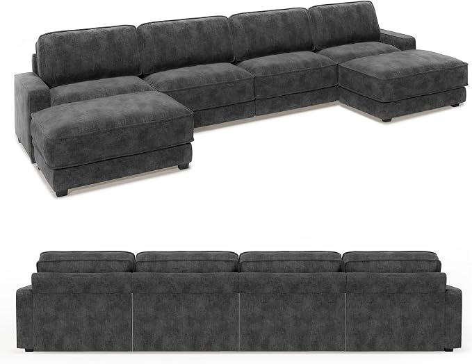 Vipbear 160" Oversized Modular Sectional Sofa, U Shaped Couch Set - Image 9