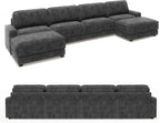 Vipbear 160" Oversized Modular Sectional Sofa, U Shaped Couch Set - Image 9