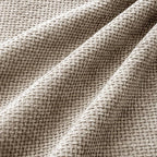 MIULEE Soft Decorative Chenille Euro Pillow Covers Khaki 22x22 Pack of 4 | - Image 3