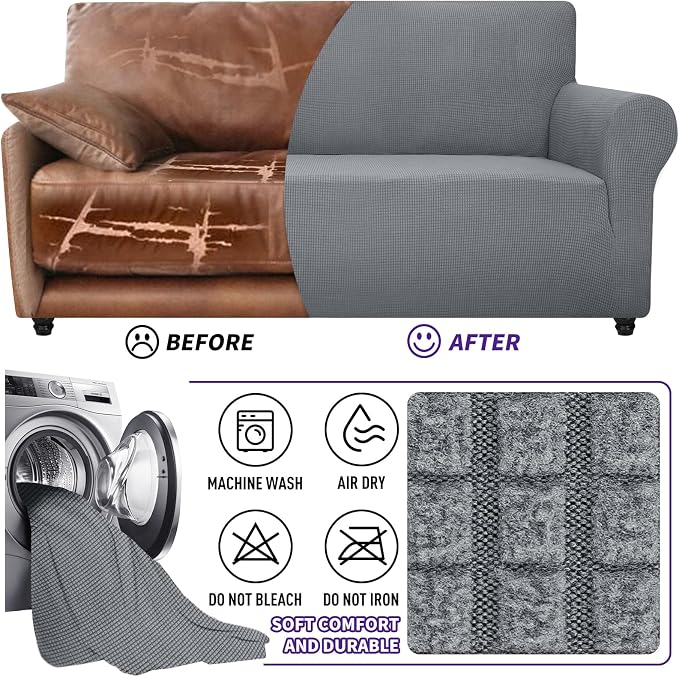 ZNSAYOTX Stretch Oversized Couch Cover Universal Sofa Covers - Image 7