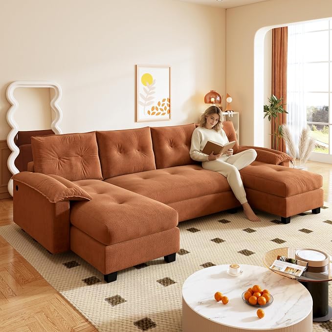 104.7" U-Shaped Sleeper Sofa - Image 5