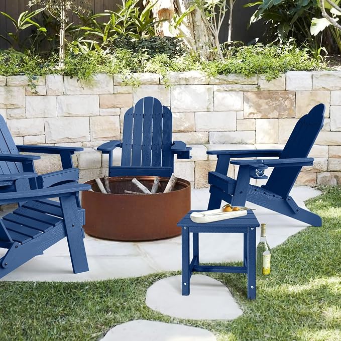 GARDENSTAR Adirondack Square Side Table, one-Tier Outdoor end Table, Patio Side - Image 2